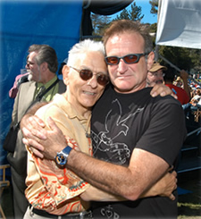 Jose Simon and Robin Williams